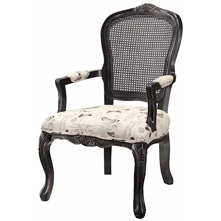 Butterfly Black And White Accent Chair